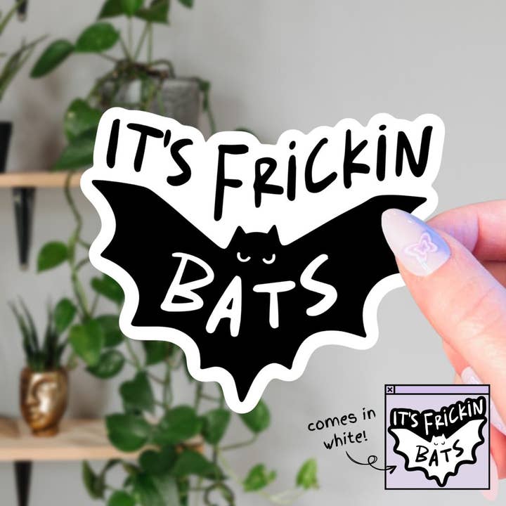 Living Noir - Wholesale Sticker - It's Frickin Bats I Love Halloween Sticker