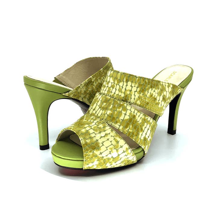 Green 3 Strap Mid Heel Mule I Geovanni by Scarlettos and other Purchase Wholesale giovanni shoes. Free Returns & Net 60 Terms on Faire trending on Faire.
