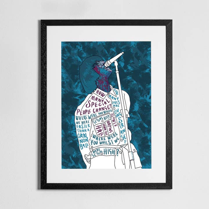 Liam Gallagher 'Champagne Supernova' Lyrics for wholesale by Reyt Good Illustration