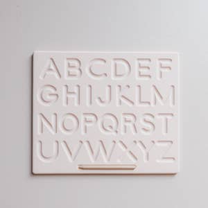 MADE TO ORDER Alphabet tracing board