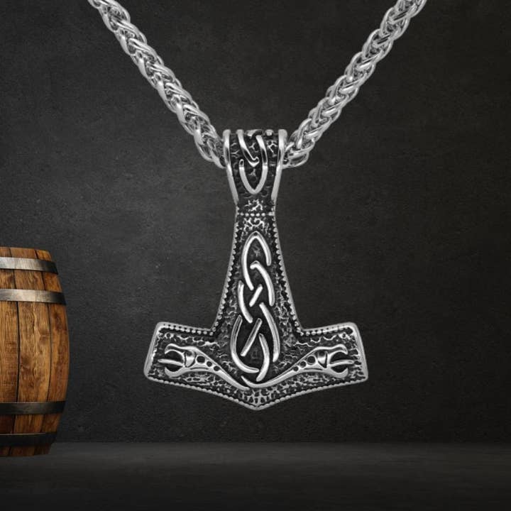 Thor's Hammer Mjolnir Handmade Necklace for wholesale by Vikingenes
