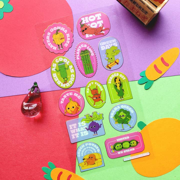 STICKII - Wholesale Sticker - Cool as a Cucumber Sticker Sheet