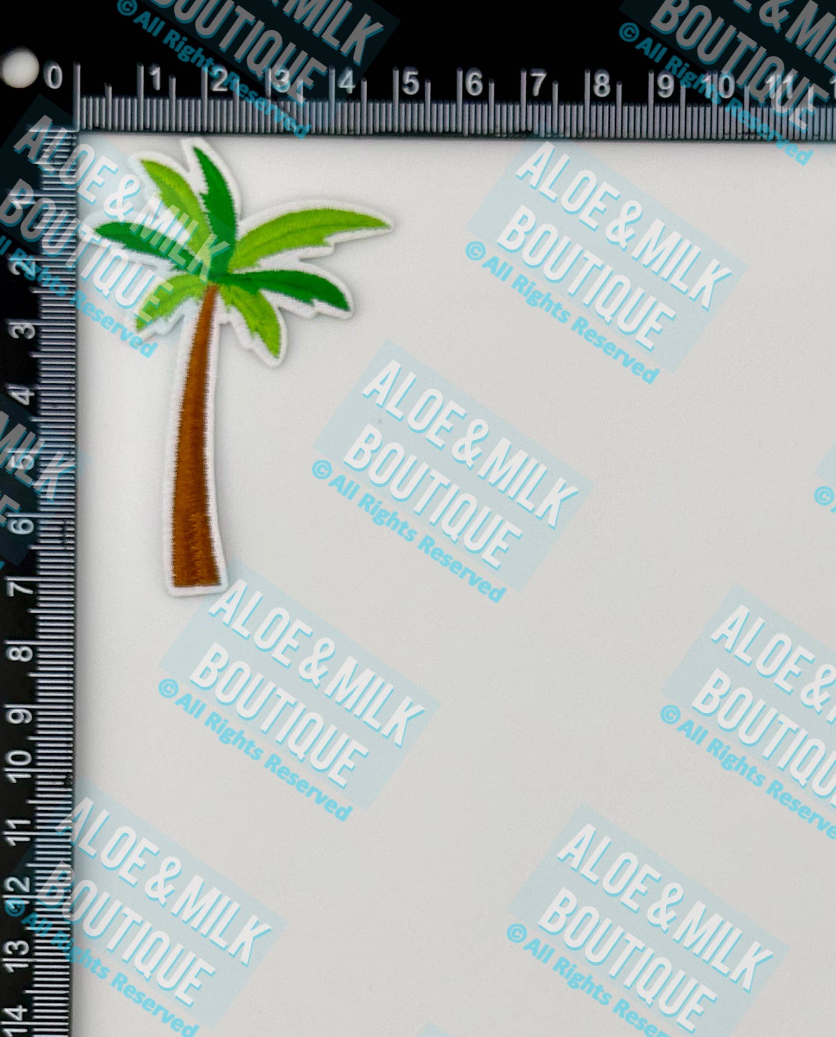 Aloe and Milk Boutique - Wholesale Patch - Palm Tree Patch, beach patches, pool party, hawaii, summer1