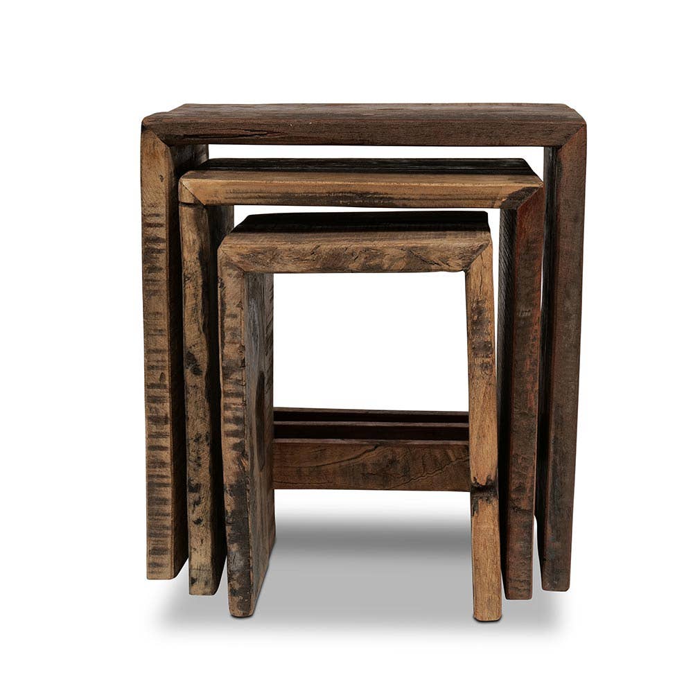 Nature and Style Wohnkultur Import GmbH - Wholesale Stool - Housewood Stool Set of 31