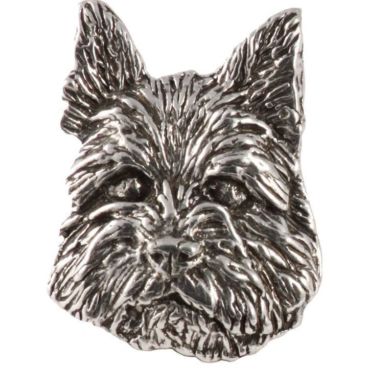 Épinglette ou aimant en étain pour chien Norwich Terrier D128 pour la vente par Creative Pewter Designs