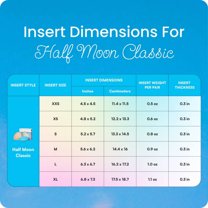 Honey Cloudz - Wholesale Bra Inserts - Women's - Half Moon Classic Bra Inserts3