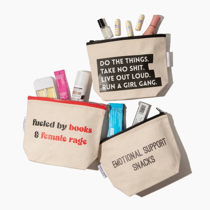 SHEWOLF Designs - Wholesale Makeup/Cosmetic Bag - Pouch: Run a Girl Gang — Fun Gift for Friends & Galentine's3