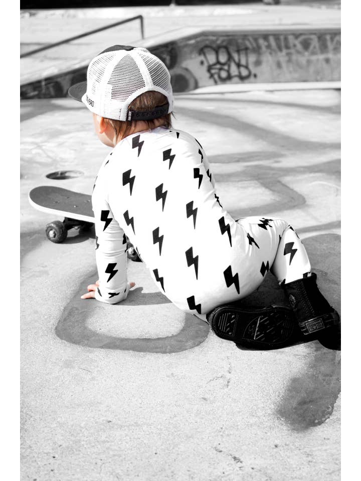 Rebel Bro - Wholesale Sleepsuit - Baby - Bamboo Zippy Sleeper in Bowie3