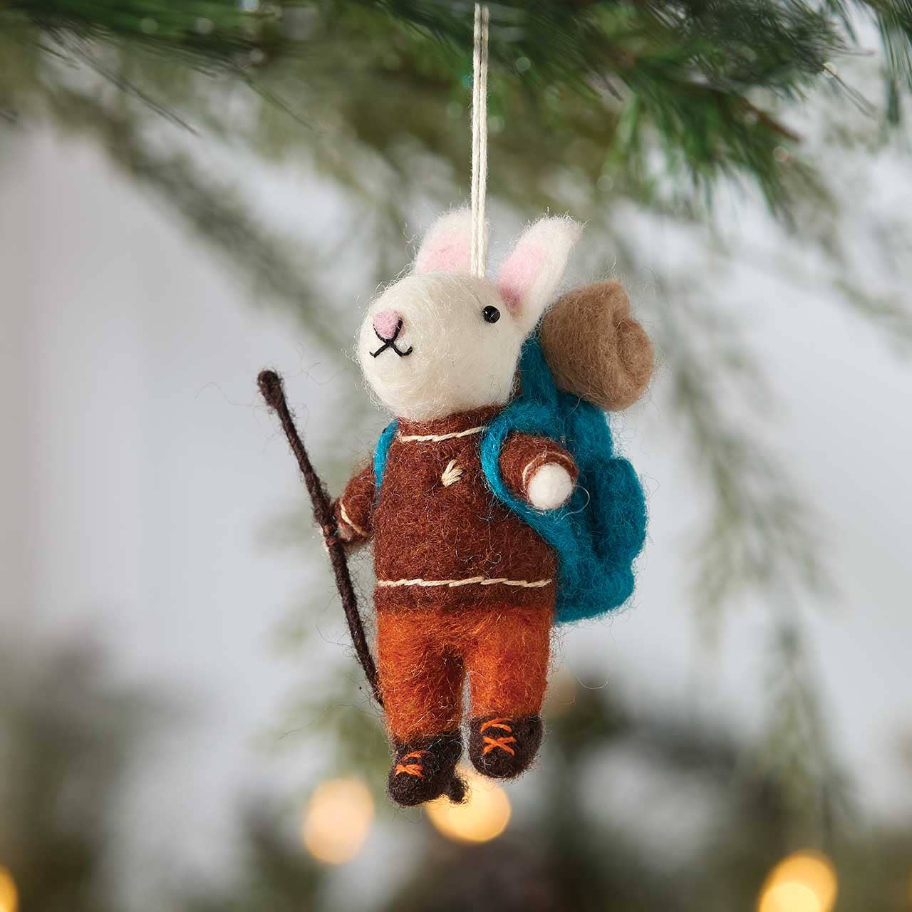 SERRV International - Vente Objets de décoration - Ornement de Noël Lapin Sentiers Houblonnés1