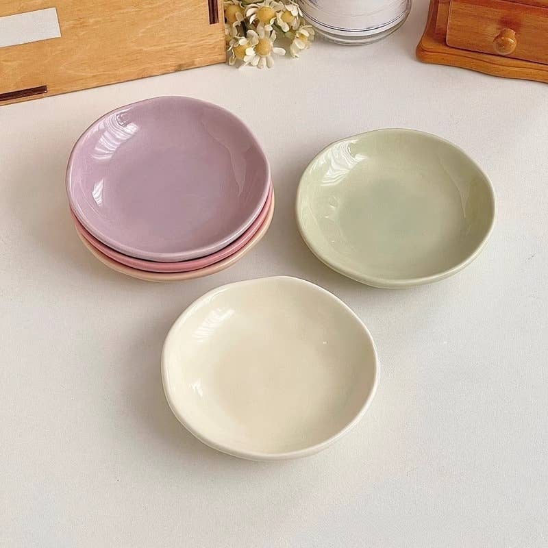 Otterware - Wholesale Condiment/Dip Bowl - Hand-Pinched Pastel Ceramic Irregular Dipping Dishes6