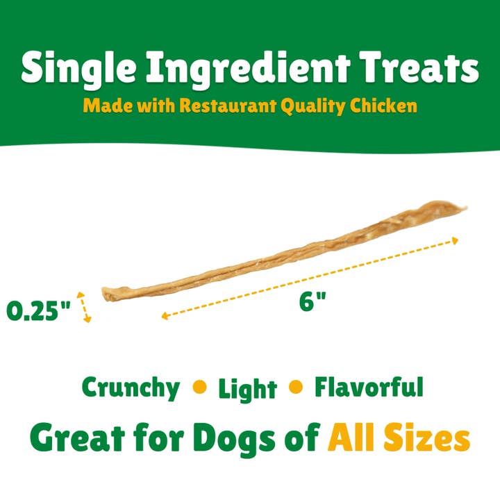 Lucky Premium Treats - Wholesale Pet Treats - Dog - Chicken Jerky Straws - Bulk per lb1