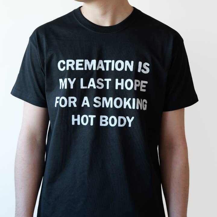 Dark Humour Funny T-Shirt - Screen Printed Heavy Organic for wholesale by ZZZEBRAAA LIMITED