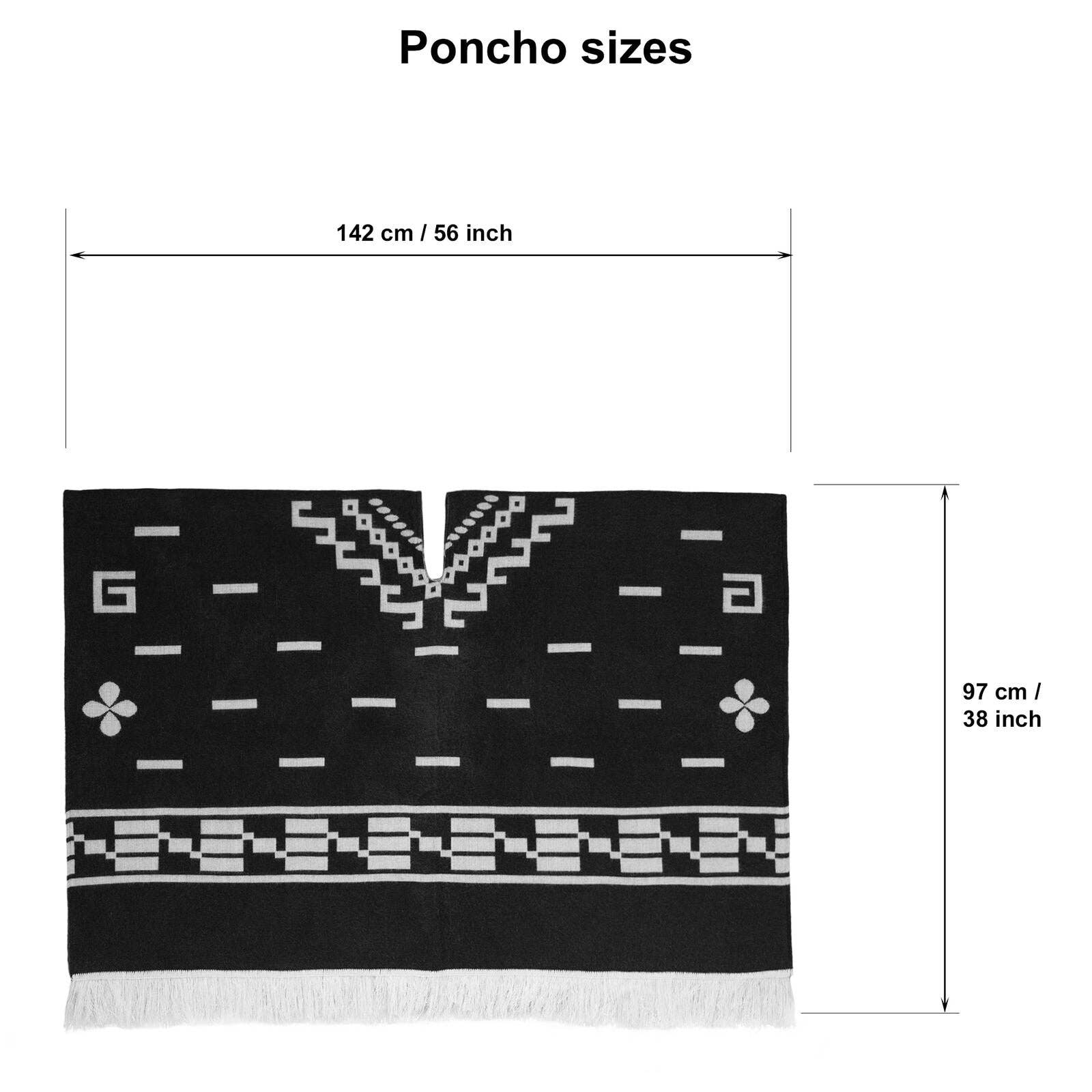 ECUALAMA - Wholesale Poncho - Unisex - Clint Eastwood Poncho cowboy Serape replica handmade of Alpaca wool Unisex - navy blue9