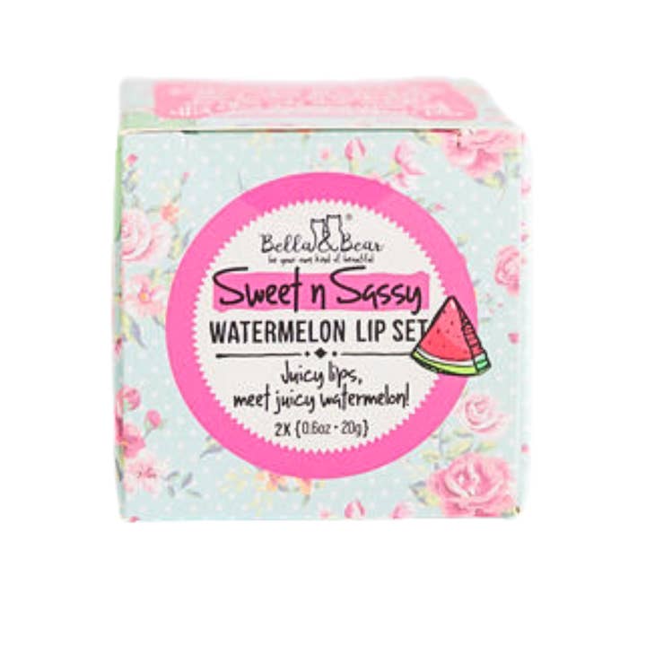 Bella & Bear - Wholesale Lip Scrub/Polish - Sweet 'n' Sassy Watermelon Lip Set | Lip Scrub & Lip Butter7