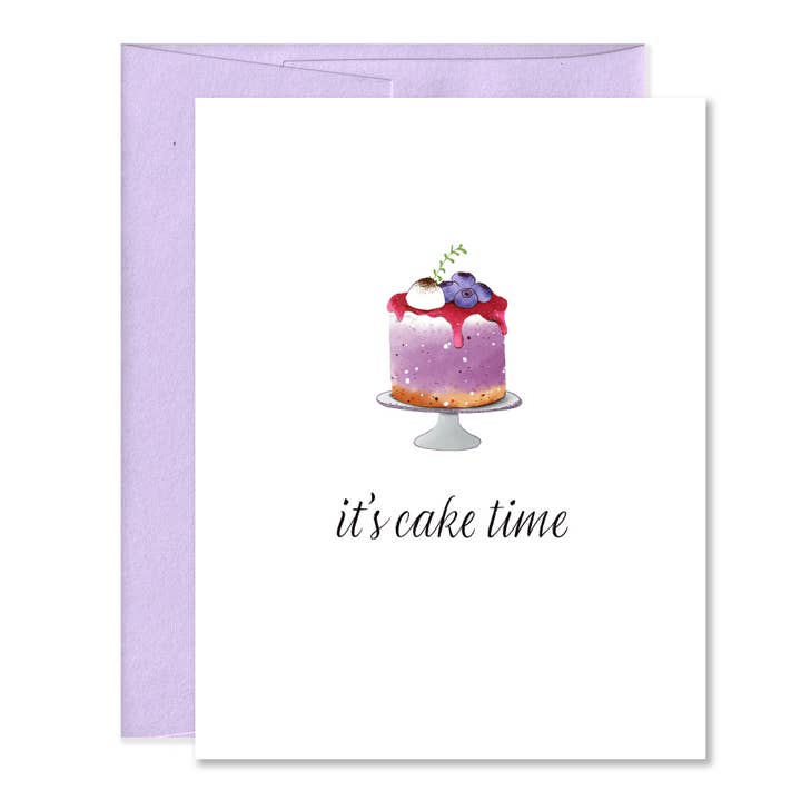 Beautiful Birthday Cake Greeting Card - Feminine Celebration for wholesale by Jones Street Press