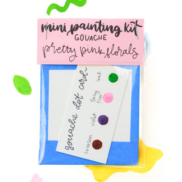 Mini Maleri Kit - Smukke lyserøde blomster for engroshandel hos Lavender Chai Co.