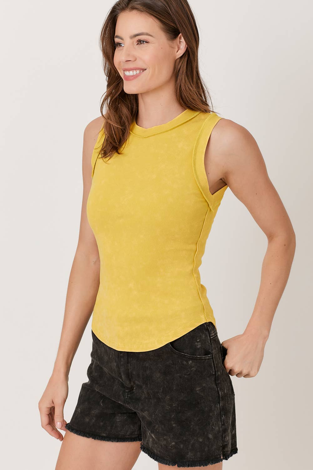 Mystree - Wholesale Tank Top - Women's - 60556 Exposed Seaming Ribbed Tank42