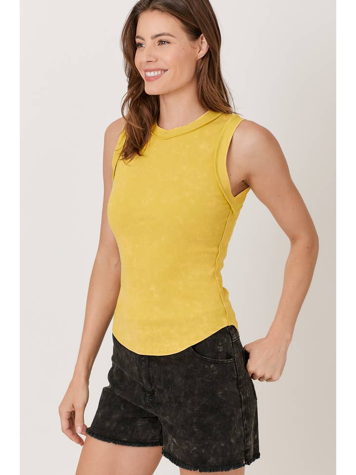 Mystree - Wholesale Tank Top - Women's - 60556 Exposed Seaming Ribbed Tank42