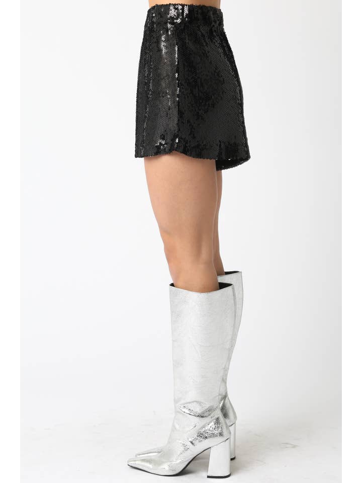 Olivaceous - Wholesale Shorts - Women's - Peggy Sequin Shorts1