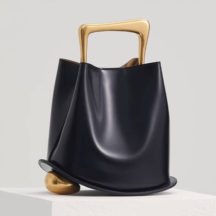 Ozzy Bag - Black & Gold for wholesale on Faire0