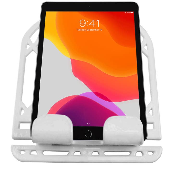 ShopBobbys - Vente Porte-livres - Support pour tablette et livre de cuisine en fonte Home Basics de la collection Iris, blanc6