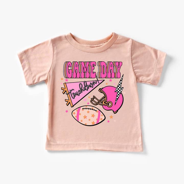 Benny & Ray Apparel - Wholesale Screen Printed T-Shirt - Kids - Game Day Touchdown Football Season Toddler and Youth Shirt 3