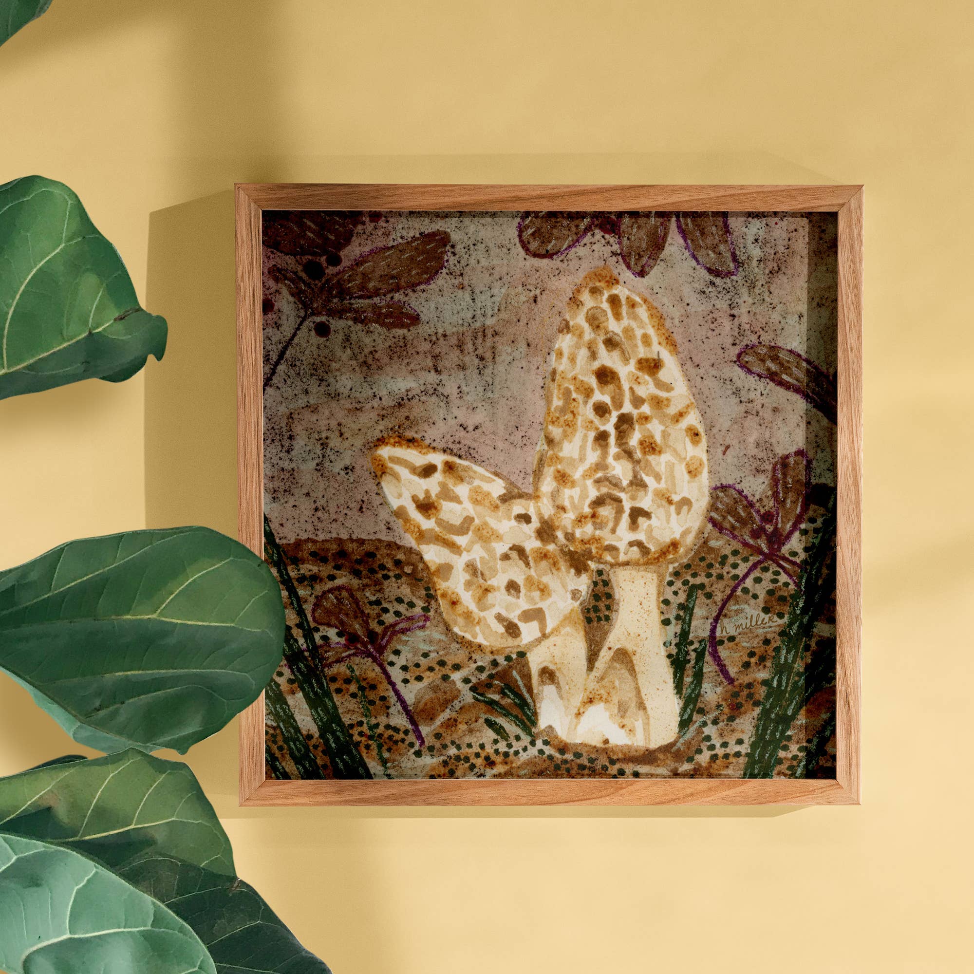 H Miller Ink Illustration Art wholesale products - Wholesale Art Print - Cottagecore Mushrooms | Art Print | Wall Art & Home Decor3