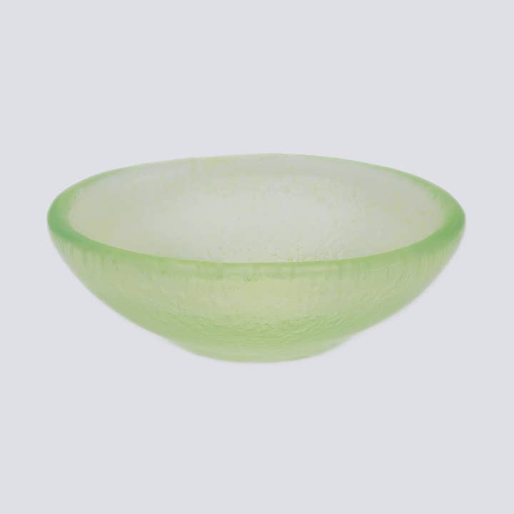 Eén Kleur Kom XS 9x4 Geel voor wholesale door Cavari Atelier