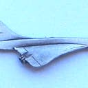 Avião Concorde Pewter com 1 embreagem por atacado de Military Patches & Pins