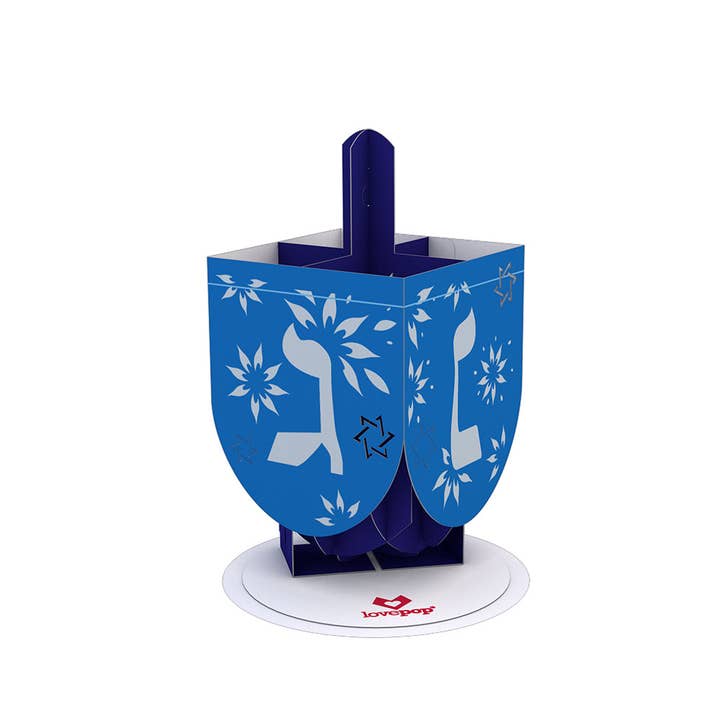 Lovepop Cards - Wholesale Hanukkah Card - Stickerpopâ„¢: Hanukkah Dreidel (1-Pack), Stickers