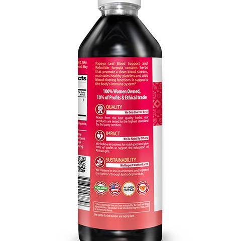 Herbal Goodness – wholesale Protein/superfood powder – Papaya Leaf Extract Blood Support - Liquid 12oz - Healthy Platelets - Herbal Goodness