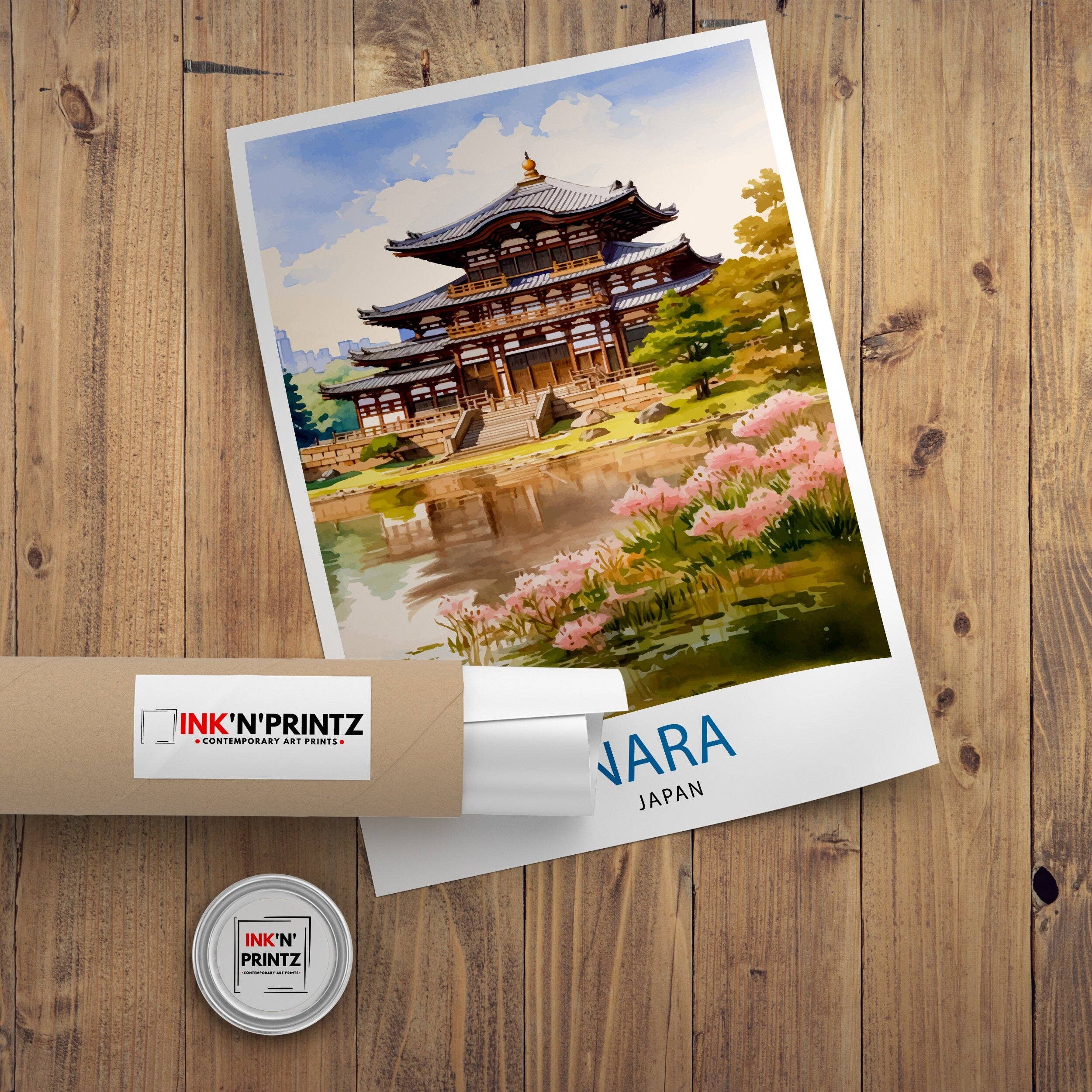 InkNPrintz – wholesale Art print – Nara Japan Travel Poster Nara8