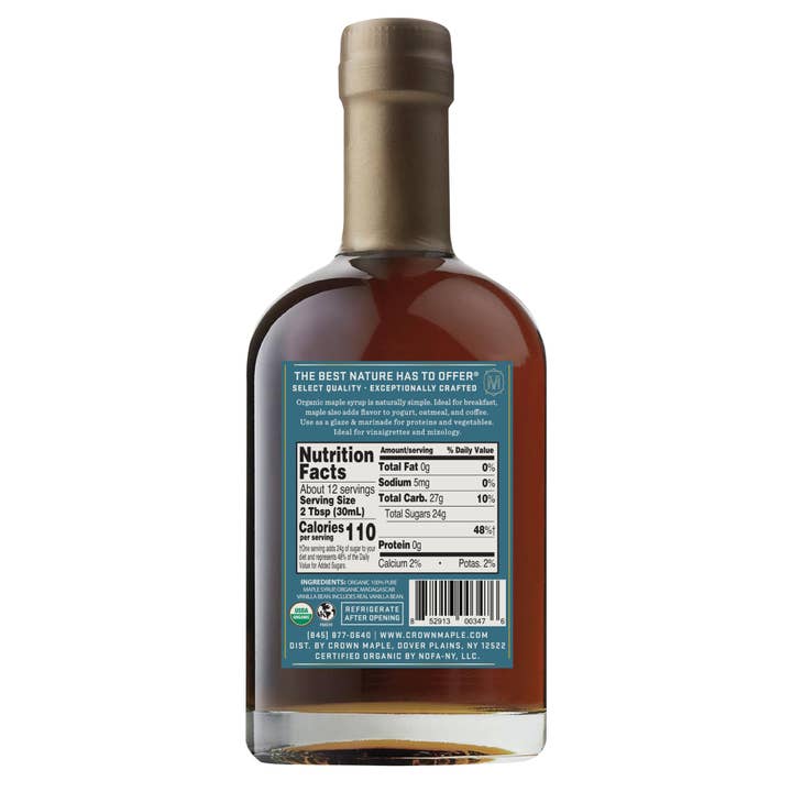 Crown Maple - Wholesale Maple Syrup - Madagascar Vanilla Infused Organic Maple Syrup1