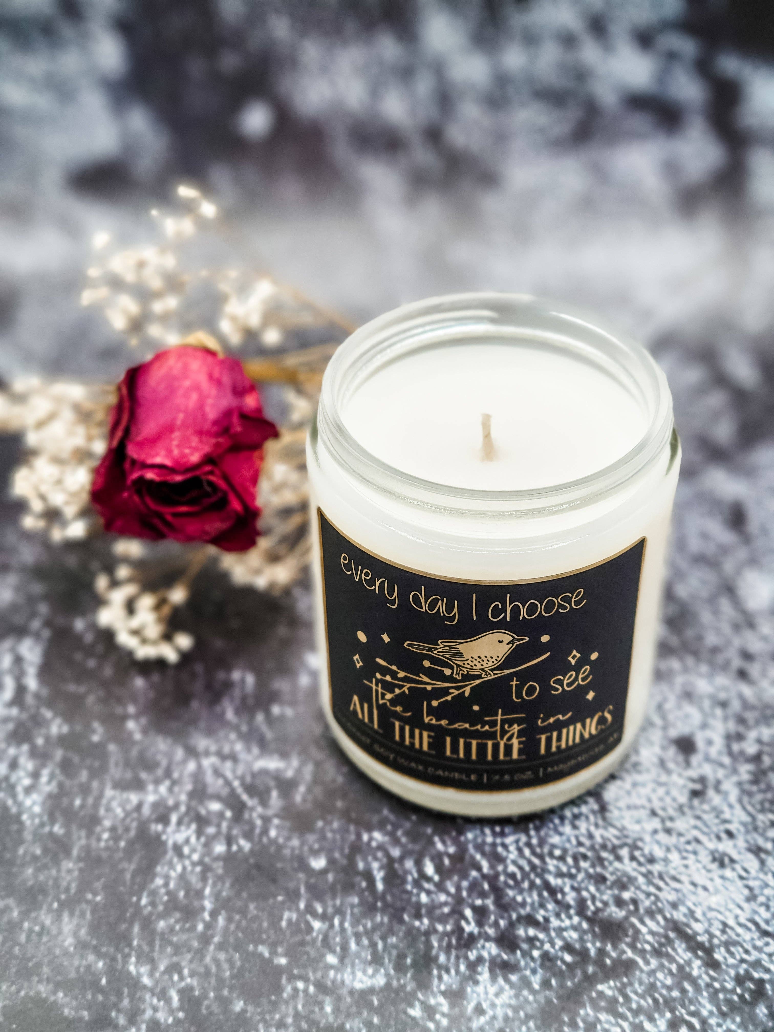 Dark Horse Handcrafted - Wholesale Jar/Filled Candle - Affirmation Candles, 100% Natural Coconut Soy, 7.5 oz3