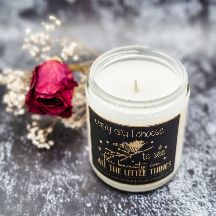 Dark Horse Handcrafted - Wholesale Jar/Filled Candle - Affirmation Candles, 100% Natural Coconut Soy, 7.5 oz3