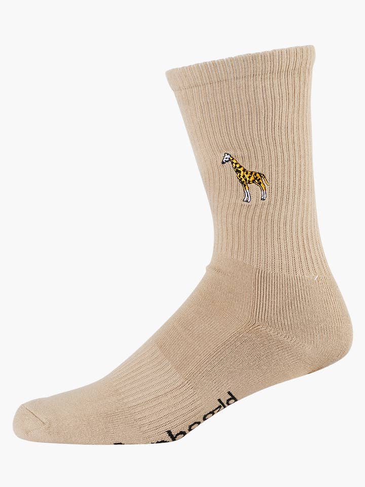 CHAUSSETTE DE CONSERVATION DE GIRAFE POUR HOMMES AU ZOO pour la vente par Bamboozld