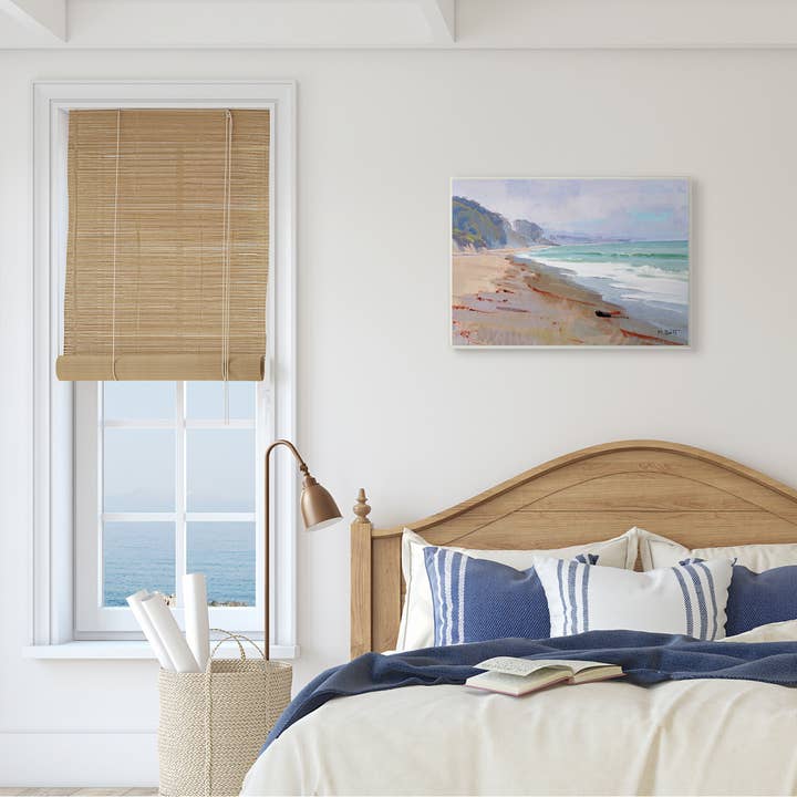 Stupell Industries - Wholesale Art Print - Low Tide Nautical Beach Landscape Wet Sand Wall Art