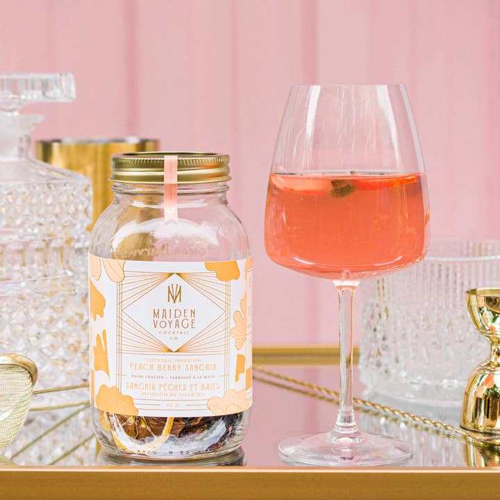 Maiden Voyage Cocktail Co. - Wholesale Cocktail Mix/Syrup - Peach Berry Sangria Cocktail Infusion Kit