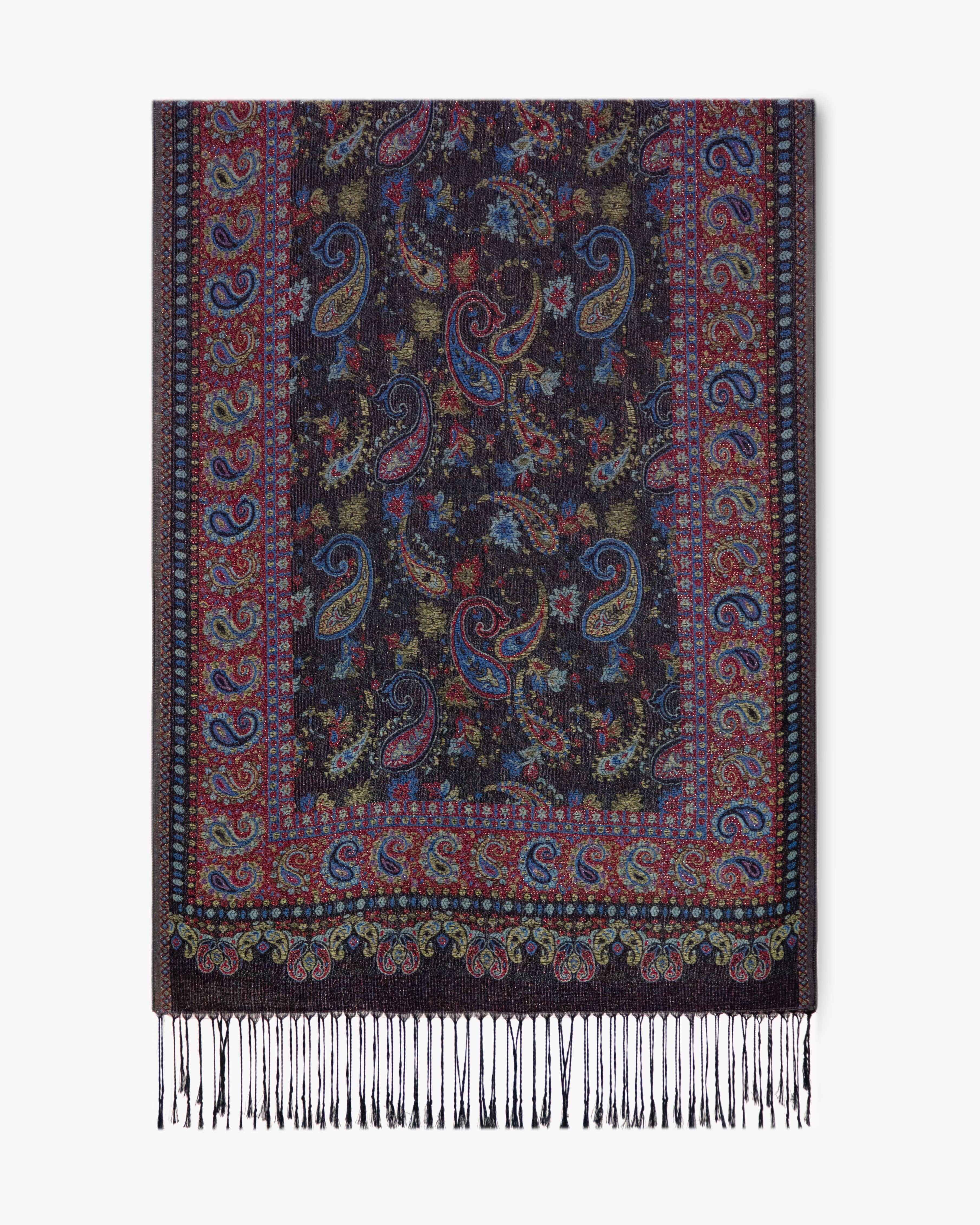 Original USA - Wholesale Scarf - Women's - Persian Paisley Shimmering Pashmina0