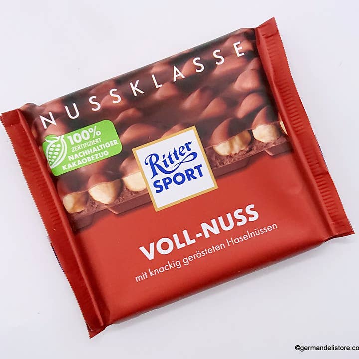 Phoenix Distributions - Wholesale Chocolate Bar - RITTER SPORT Voll-Nuss 100 gramm 10 count1
