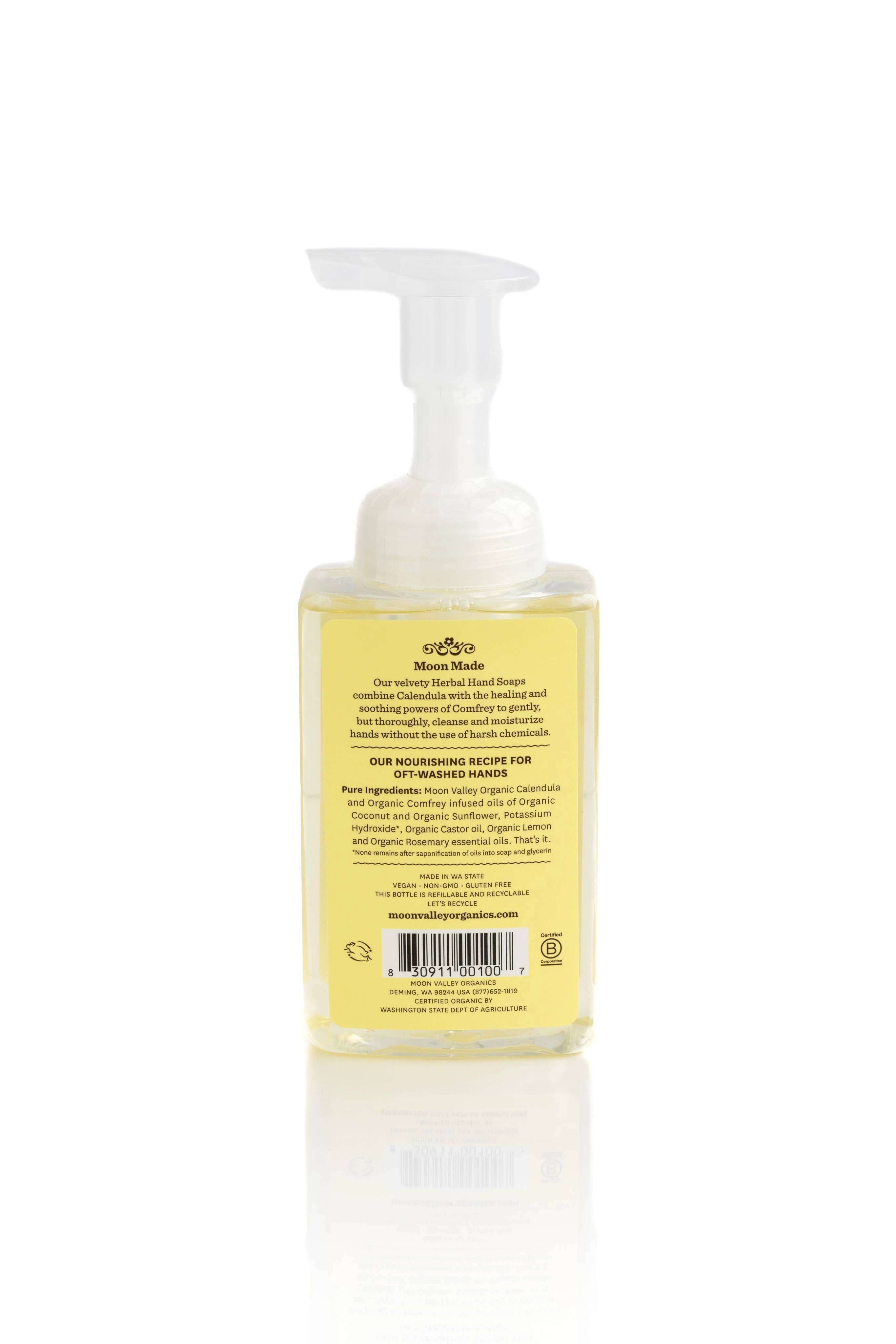 Moon Valley Organics - Wholesale Hand Soap/Wash - Lemon Rosemary Foaming Herbal Hand Soap3