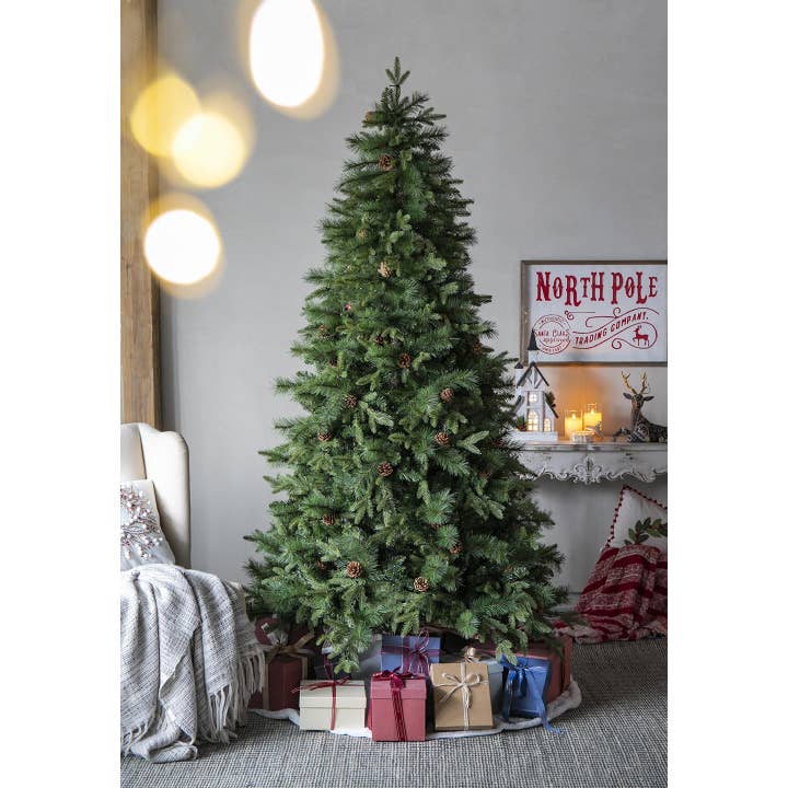 A&B Home Group Inc. - Wholesale Artificial Christmas tree - 7'H x 49"D Pre-Lit Artificial Christmas Tree1