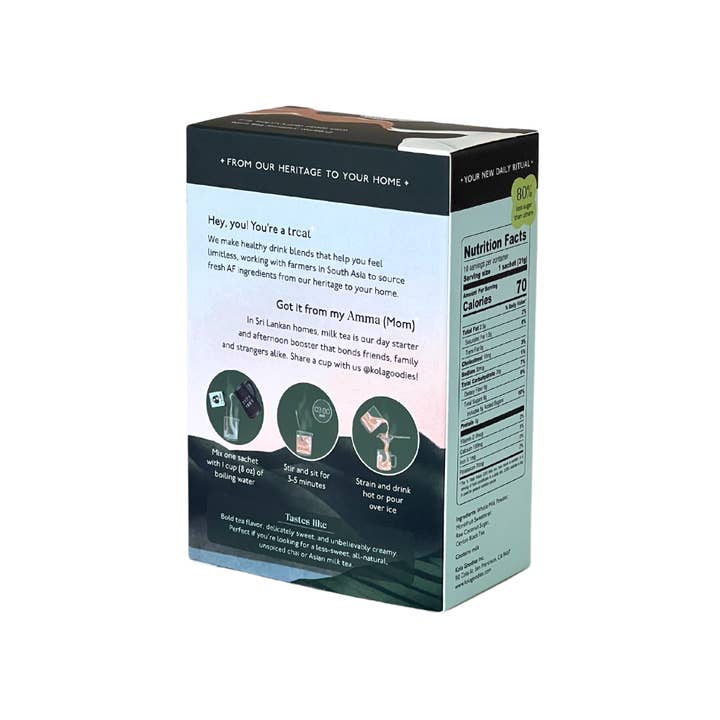 Kola Goodies - Wholesale Health/Detox Tea - Milk Tea Latte (5 Pack)
