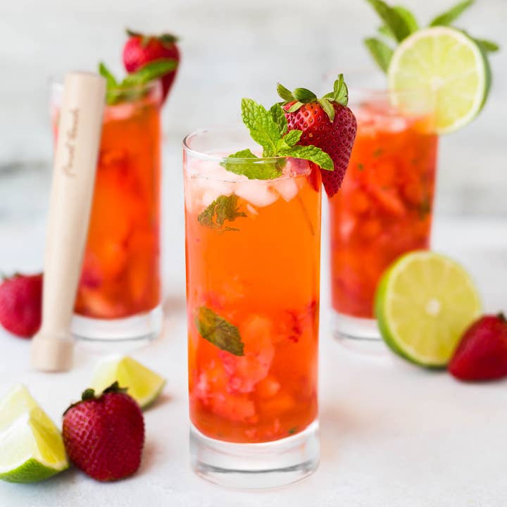 Final Touch - Wholesale Cocktail/Liquor Glass - Mojito Glass & Muddler Set