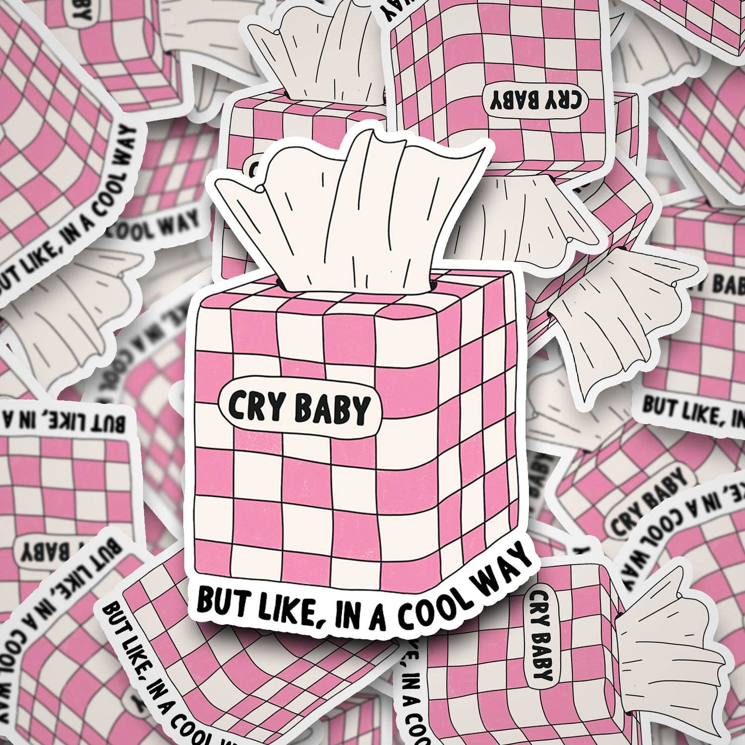 Sonny Rising - Vente Autocollant - Autocollant en vinyle « Cry Baby » stylé