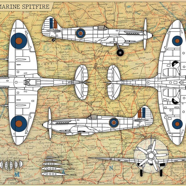 Imperial War Museums Spitfire 90th Anniversary 1000 Piece Jigsaw Puzzle for wholesale by All Jigsaw Puzzles