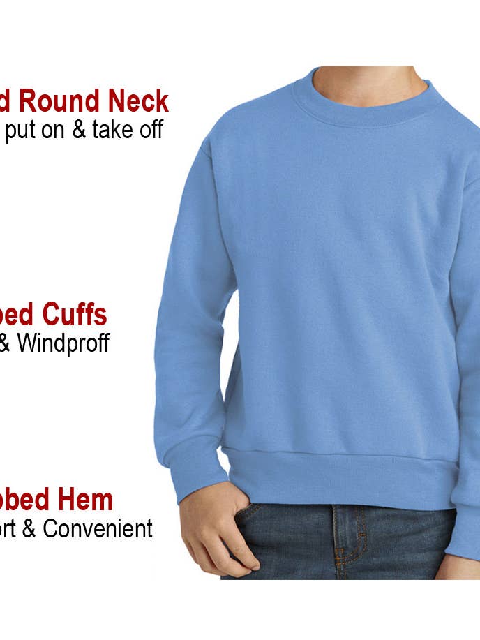 MONAG – wholesale Sweatshirt - Barn – Spädbarn Unisex Barn Enfärgade Tröjor med Lång Ärmar