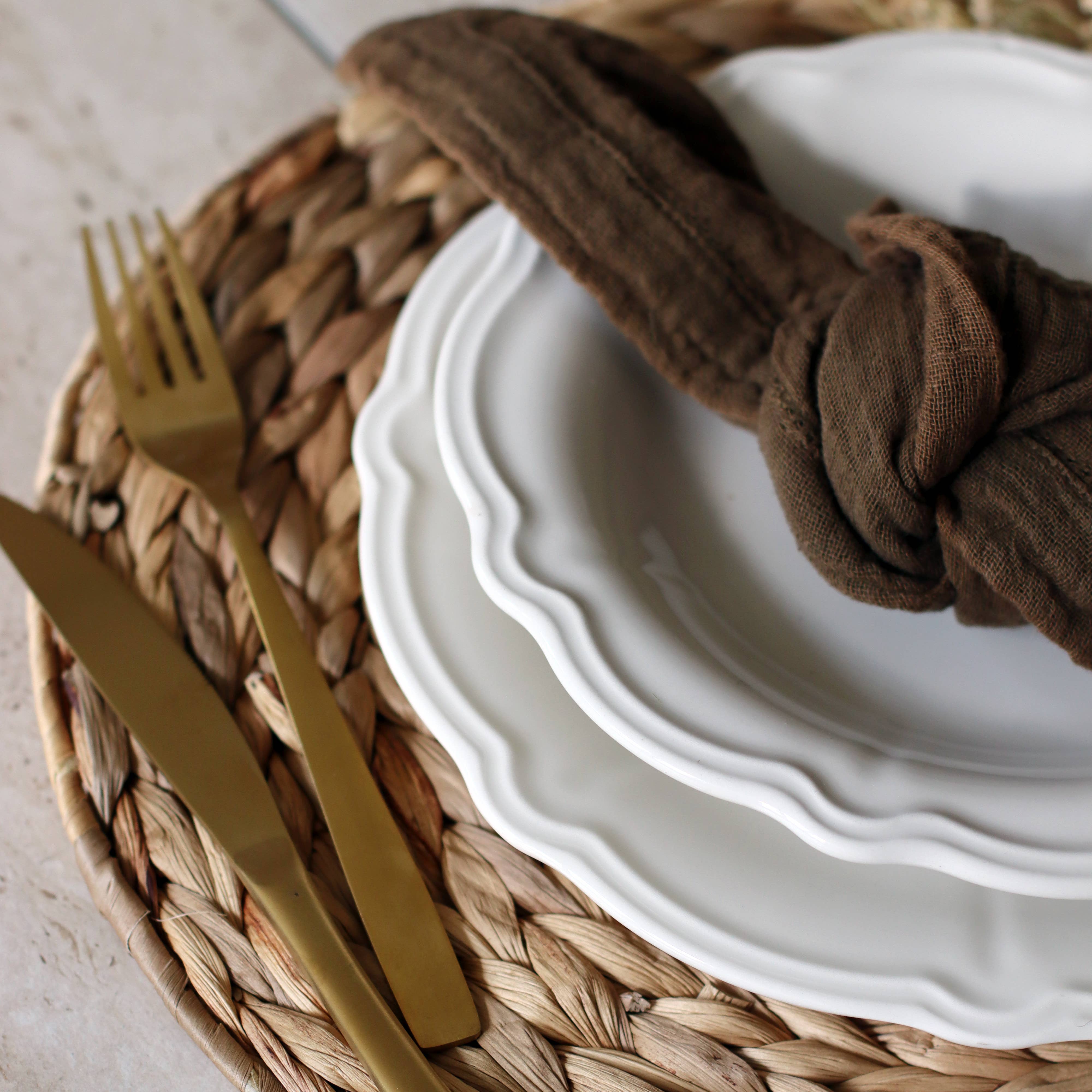 Novastyl - Wholesale Dinner Plate - Charlotte deep plate 22cm white stoneware2