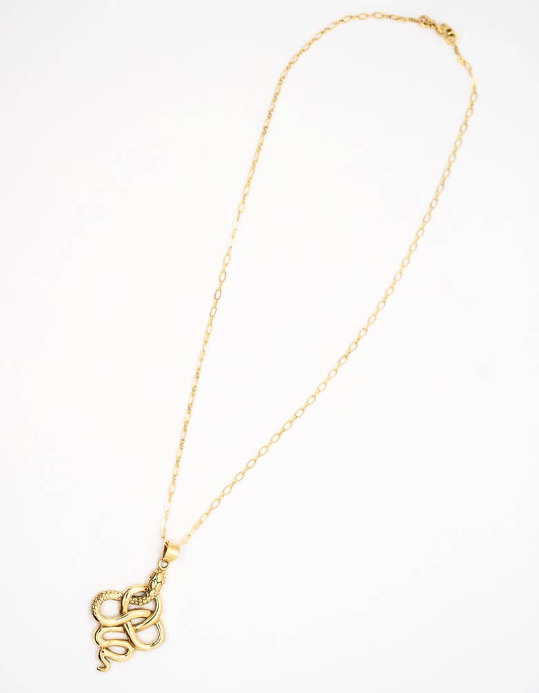 Baizaar - Wholesale Pendant/Charm Necklace - Brass Snake Necklace2