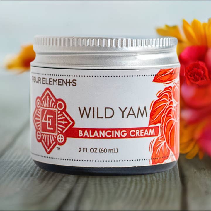 Four Elements Organic Herbals - Wholesale Body Cream/Lotion - Wild Yam Balancing Cream - 2 oz2